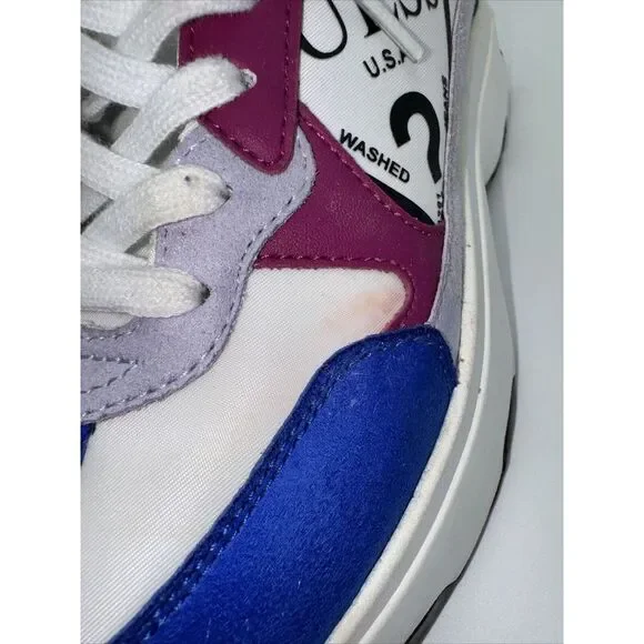 Guess Womens‎ Caleb Sneakers Shoes White Cross Training Lace Up Low Platform 9 M - Picture 6 of 8